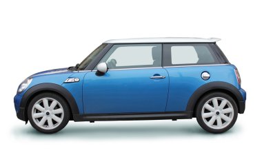 Small Blue Car clipart