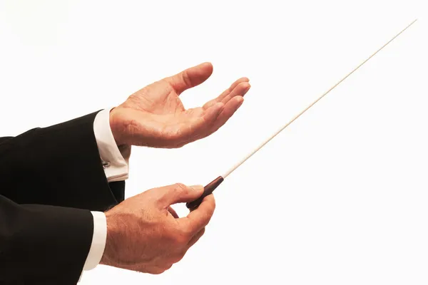 Dirigent van een orkest dirigent — Stockfoto