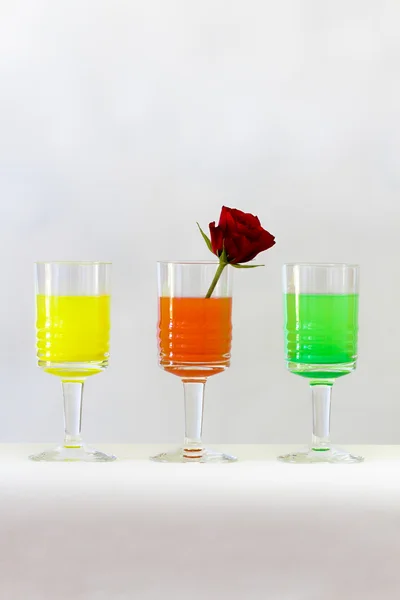 Color in the glass — Stock Photo, Image