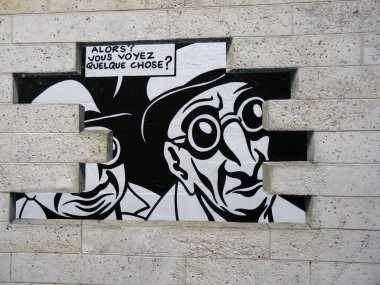 Angouleme,France-April 08:Wall painting in the city of graffiti. clipart
