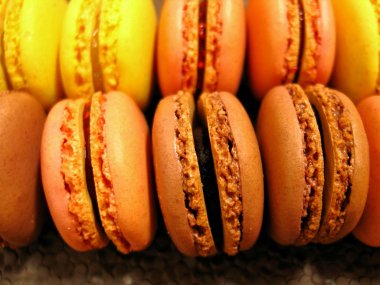 renkli macarons