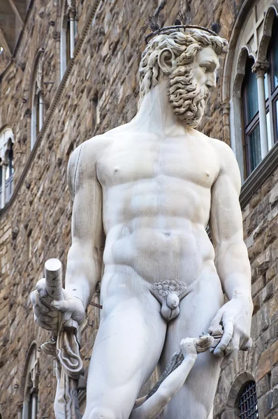 A Fonte de Netuno em Florença — Fotografia de Stock