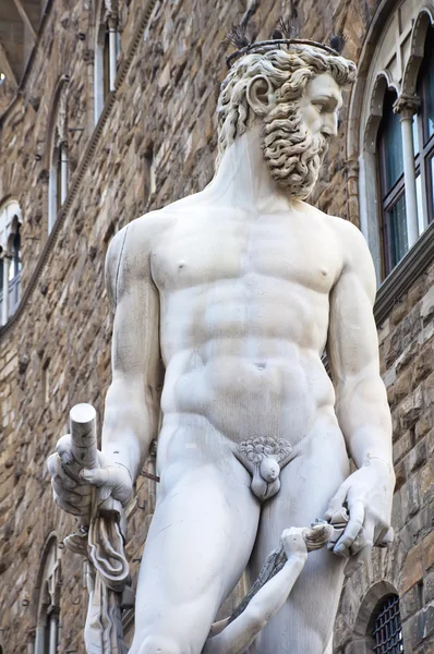 La Fuente de Neptuno en Florencia — Foto de Stock