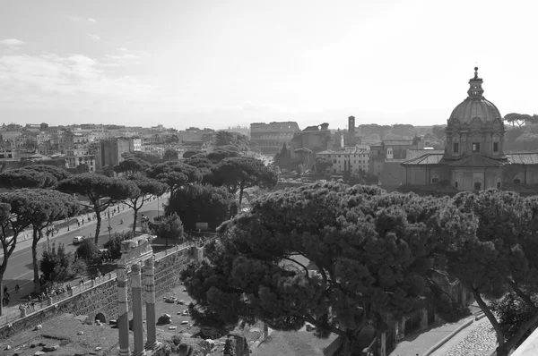 Rome,Italy. Black & white photography — Stock Photo, Image