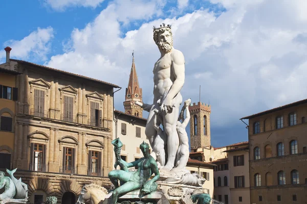 La Fontana del Nettuno a Firenze — Foto Stock