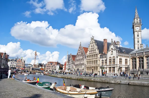 比利时根特运河 — 图库照片