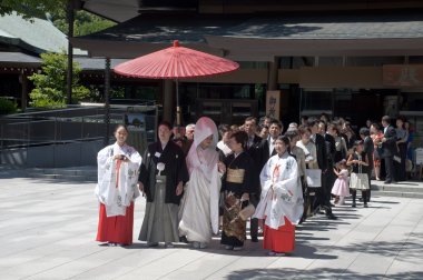 geleneksel Japon düğün kutlamaları