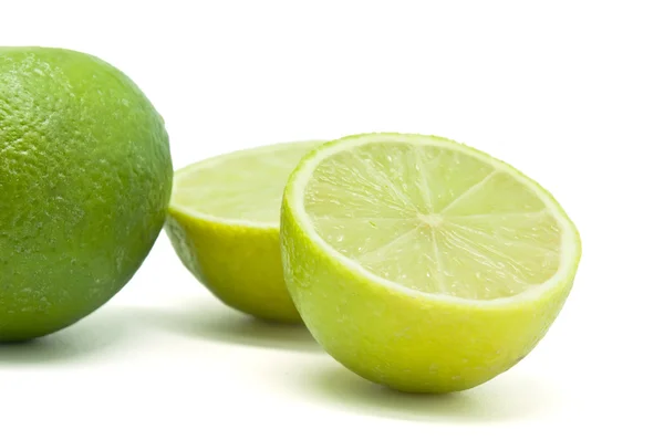 Limes sur fond blanc — Photo
