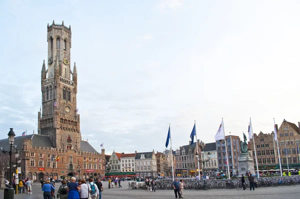 Square of Bruges, Belgium — Stock Photo, Image