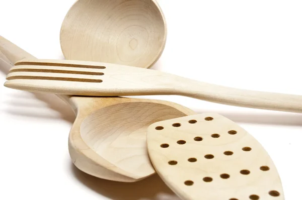 Cutlery wooden — Stock Photo, Image