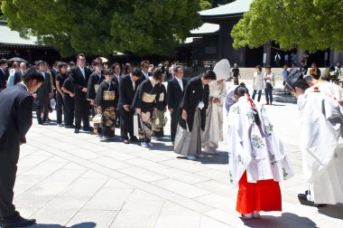 geleneksel Japon düğün kutlamaları