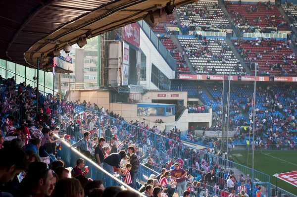 Kroky fotbalového stadionu vicente Calderón v Madridu, Španělsko — Stock fotografie