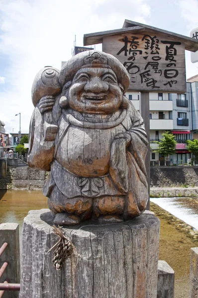 Escultura de madeira japonesa — Fotografia de Stock