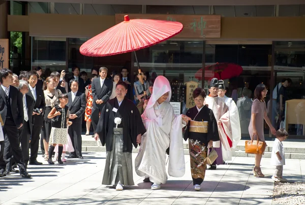 Γιορτή του παραδοσιακού γάμου Ιαπωνικά Εικόνα Αρχείου