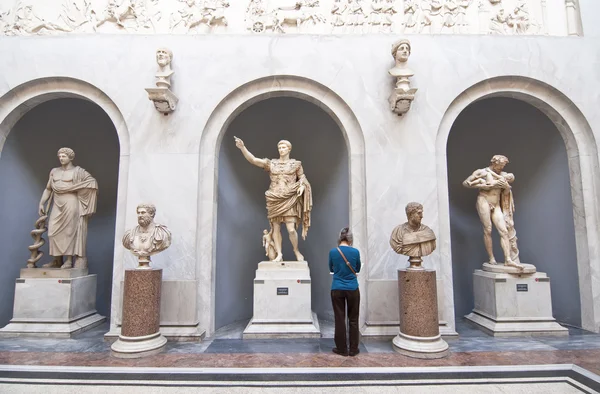 Vaticaanse musea in rome, Italië — Stockfoto