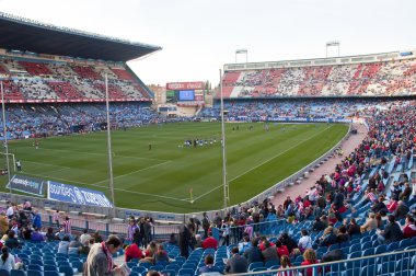 Vicente Calderon soccer stadium, Madrid, Spain clipart