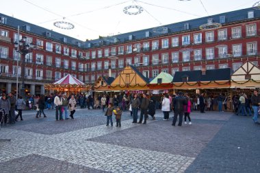 Plaza Mayor in Madrid, Spain clipart