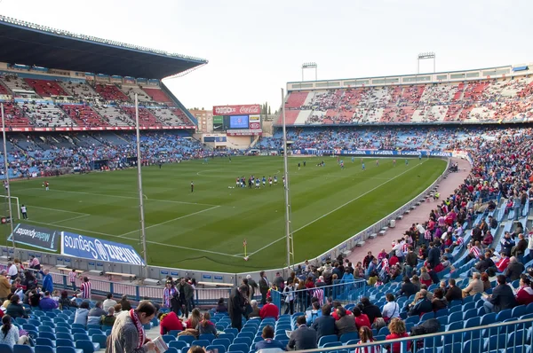 Vicente Calderón fotbalový stadion, madrid, Španělsko — Stock fotografie