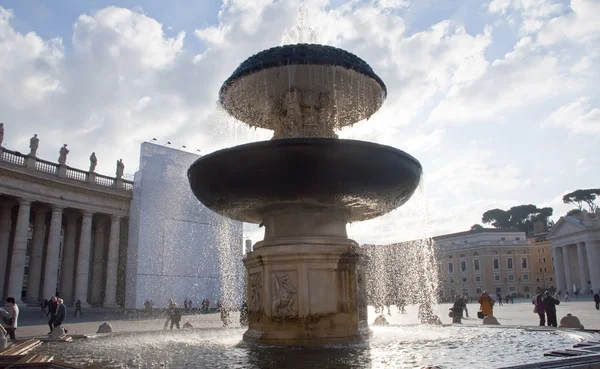 Plaza de San Pedro en el Vaticano, Roma — Foto de Stock