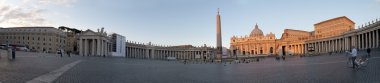 panoramik Vatikan'da, rome st. peter's Meydanı