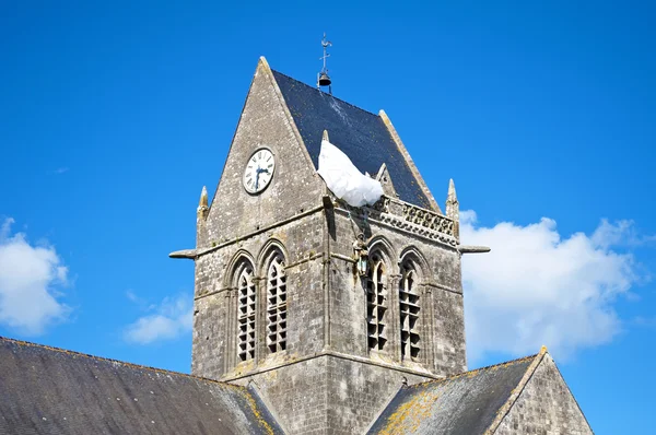 Igreja de Sainte-Mère-Église — Fotografia de Stock