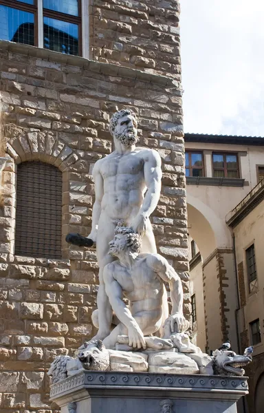 Statue of Hercules and Cacus — Stock Photo, Image