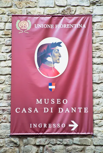 Danteho dům ve Florencii — Stock fotografie