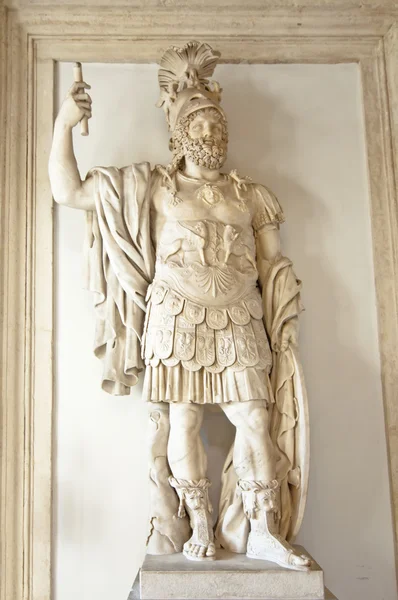 Sculpture of a Roman warrior — Stock Photo, Image