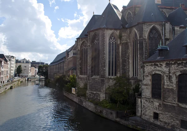 Ghent kanal — Stok fotoğraf