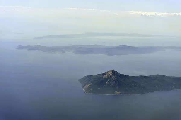 Havadan görüntü mount athos — Stok fotoğraf