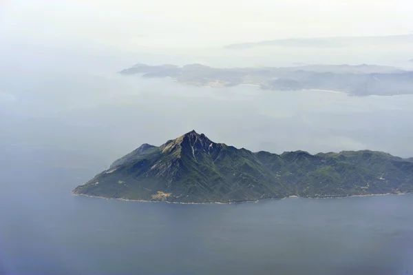 Imagem aérea do Monte Athos — Fotografia de Stock