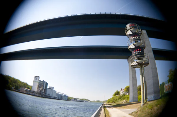 stock image Bridge over Kiel Canal