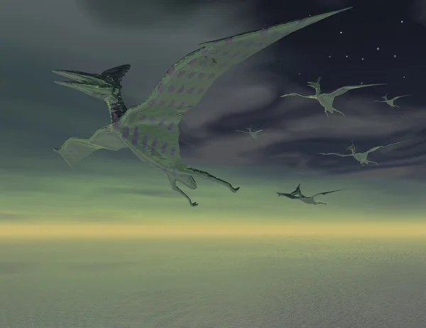 Fliegende Dinosaurier — Stockfoto