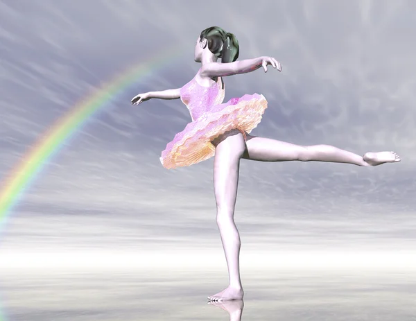 Tančící dívka — Stock fotografie