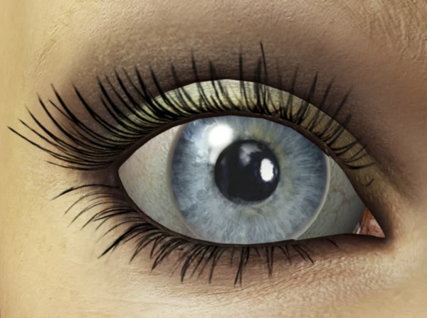 Grafisk visualisering av ett öga — Stockfoto