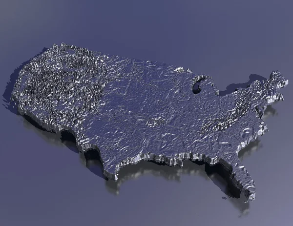 Digital rendering of the usa — Stock Photo, Image