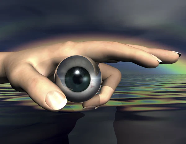 Digital rendering of an eye — Stock Photo, Image