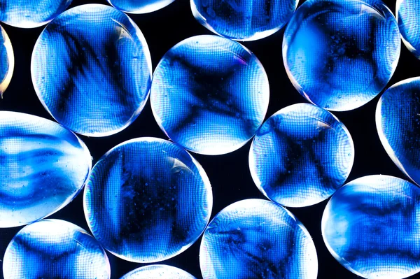 Синие газовые бусины — стоковое фото