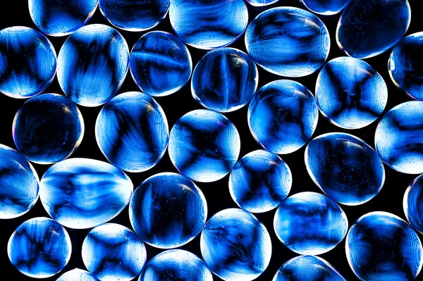Blue gass beads — Stock Photo, Image