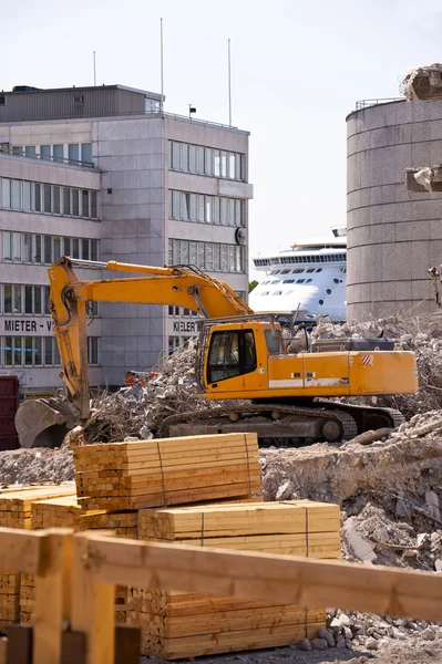 Construção de demolição — Fotografia de Stock