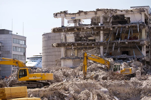 Construção de demolição — Fotografia de Stock