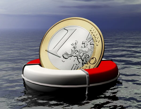 Ratowania euro — Zdjęcie stockowe
