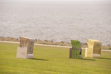Beach chairs clipart