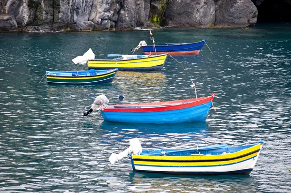 Рыбацкие лодки на Мадейре — стоковое фото
