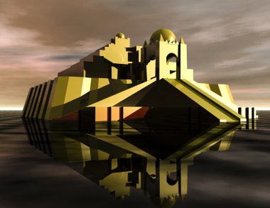 Ziggurat clipart