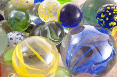 Glass marbles clipart