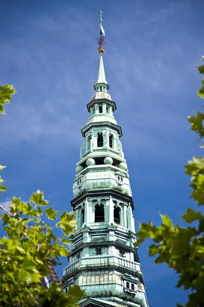 La flèche de l'église à Copenhague — Photo