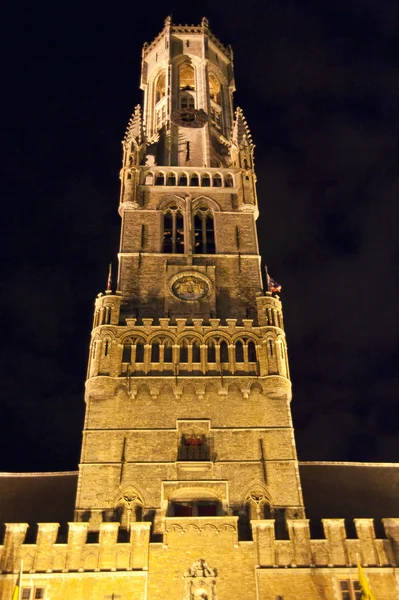 Bruges gece — Stok fotoğraf