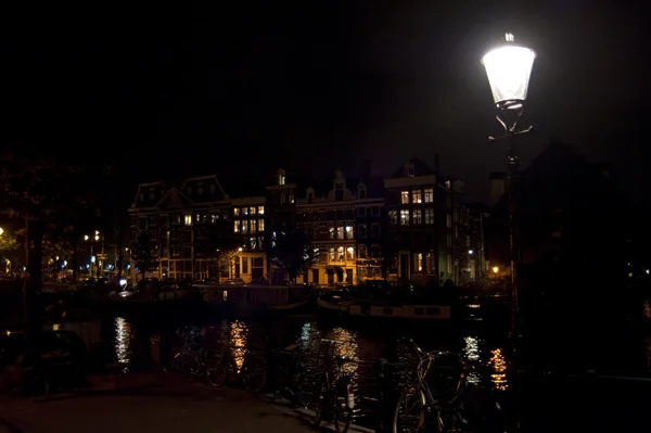 Ámsterdam de noche —  Fotos de Stock