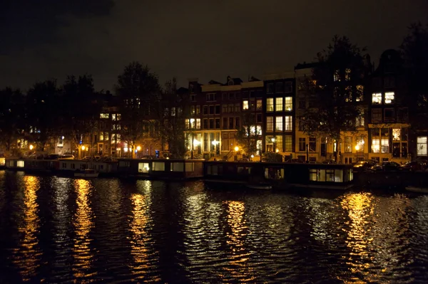 Amsterdam la nuit — Photo